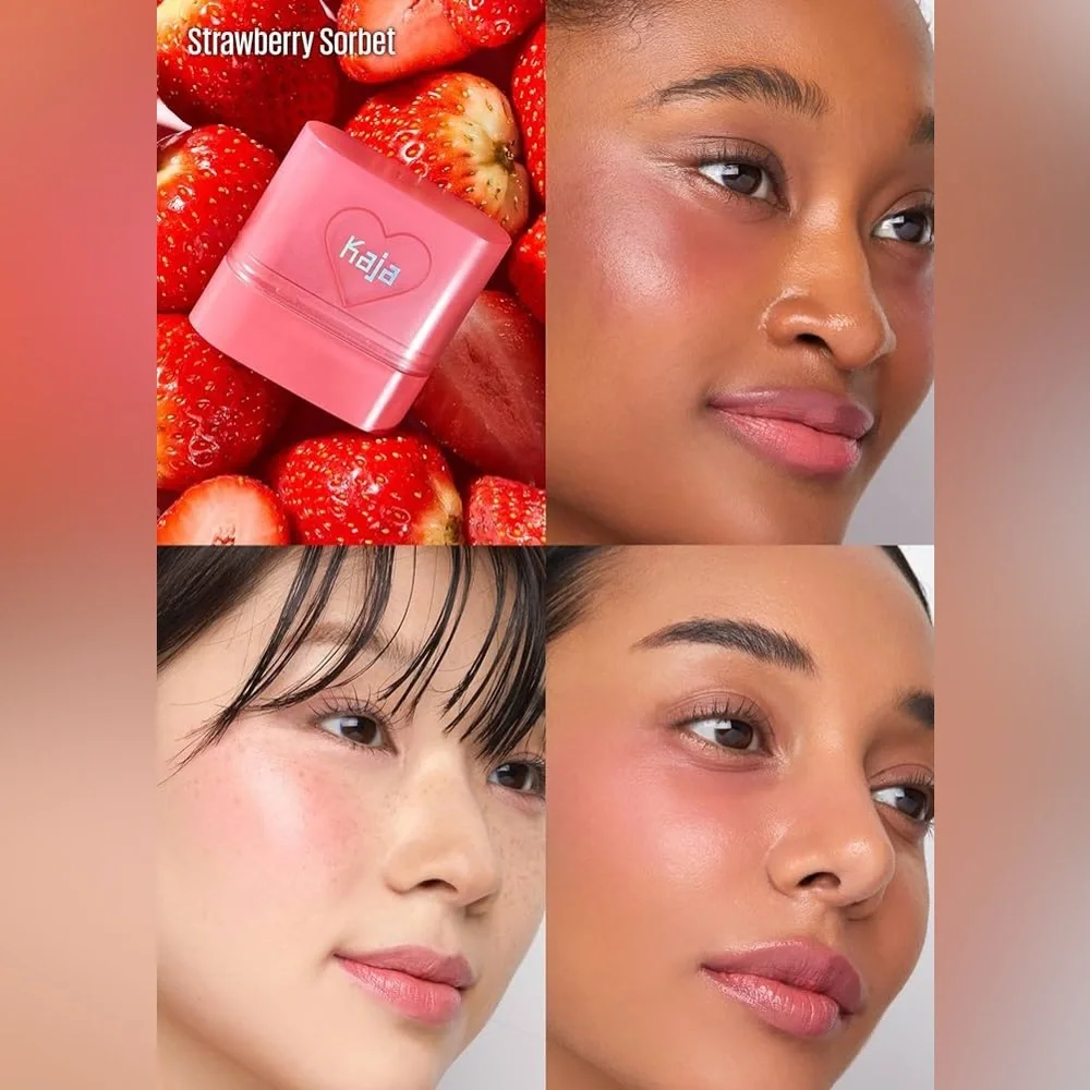 💝NEW KAJA DEWY BAR Strawberry Sorbet💝Cheek & Lip Multi Bar
